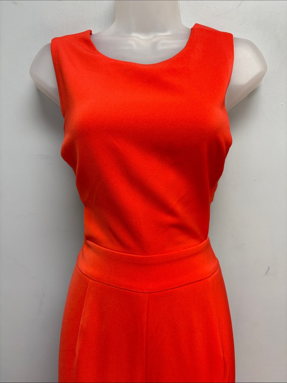Express Orange Cutout Wide Leg Jumpsuit NWT Size 10 - Picture 4 of 13
